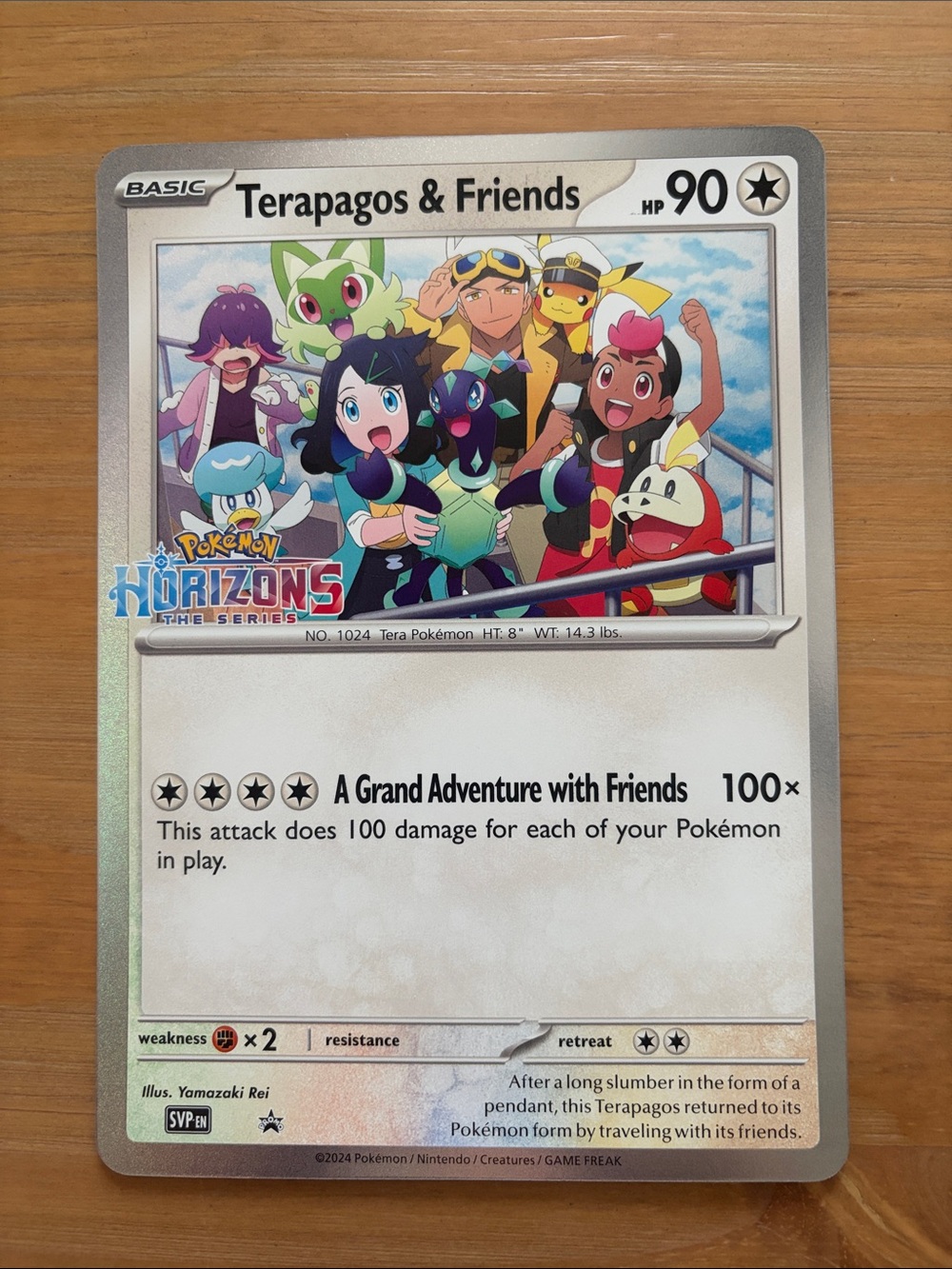 JUMBO Terapagos and Friends Horizons Card SVP Promo Oversized Pokemon